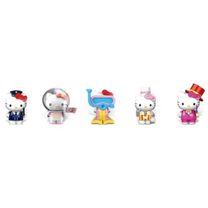 (5종 일괄)산리오 45주년 블록 블럭 피규어 헬로키티 키티 가챠 이미지