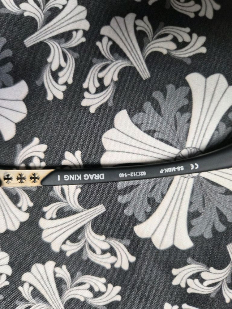 정품.크롬하츠 DRAG KING I 블랙 선글라스 이미지