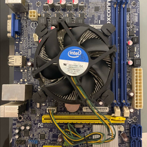 폭스콘 메인보드 + CPU 쿨러 세트 이미지