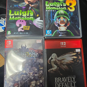 닌텐도 스위치2 루이지 맨션 2,3, 유니콘 오버로드, 브레이블리 디폴트 칩 판매합니다! 이미지