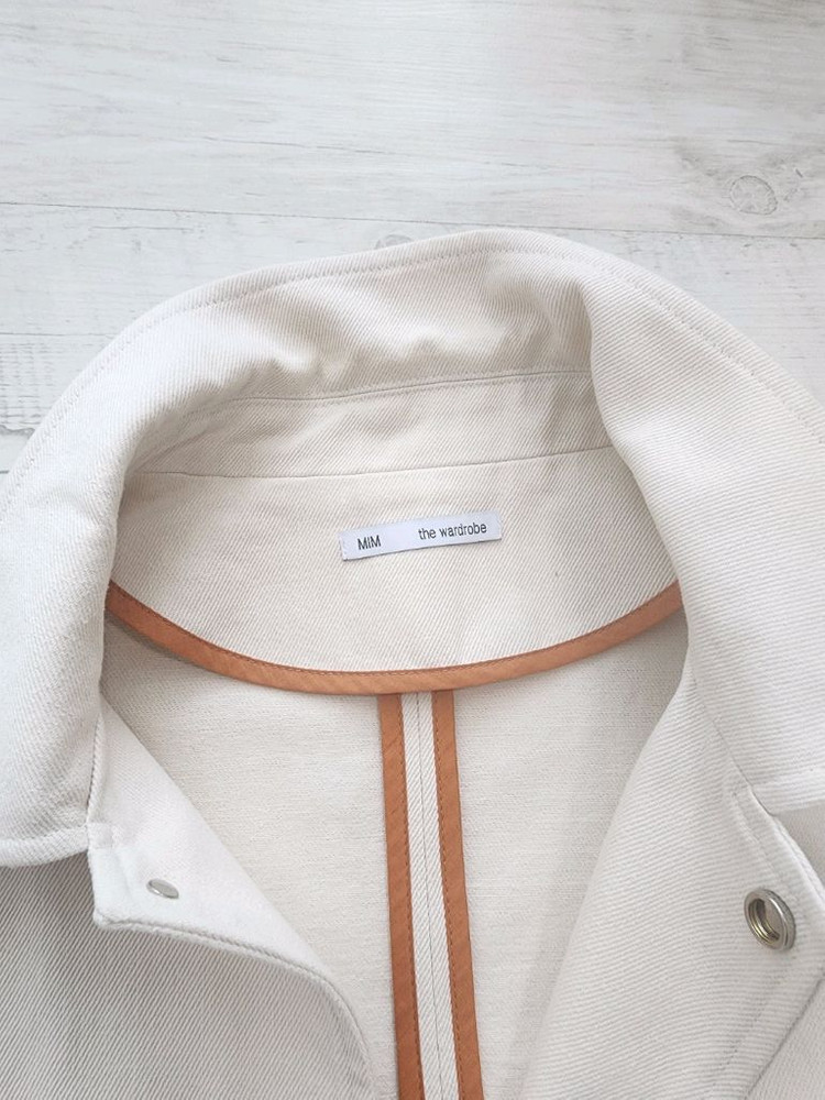 밈더워드로브 워크웨어 아이보리 데님 자켓 팜. 트러거 L(105~110) 이미지