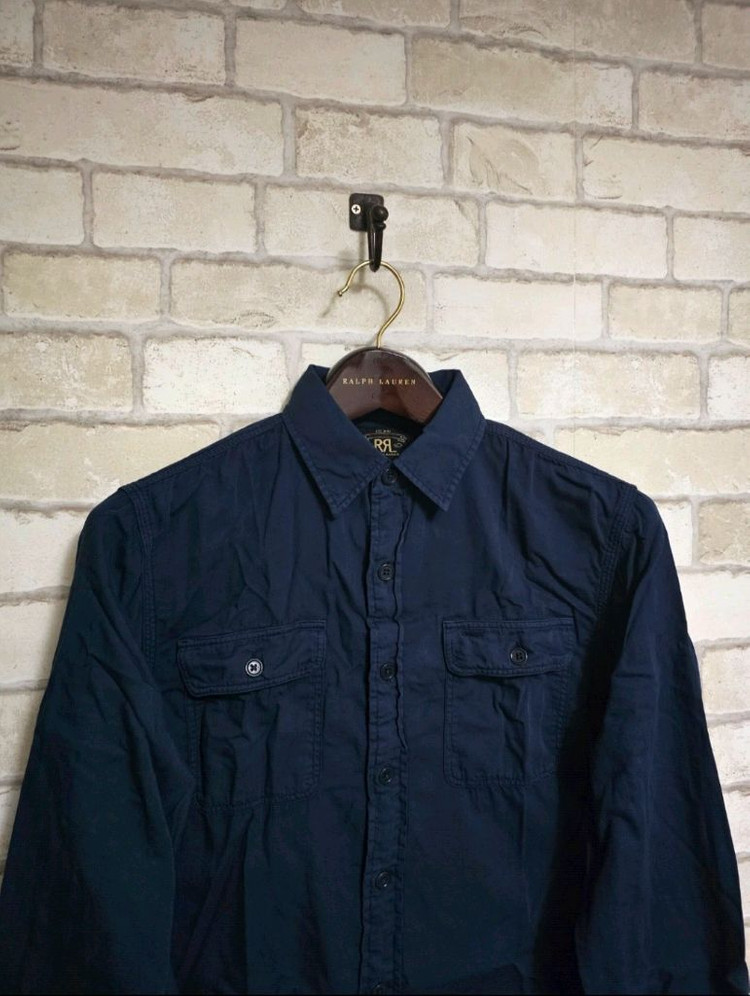 RRL 더블알엘 가먼트 트윌 워크셔츠 류준열 이동휘 가죽 뉴스보이 무스탕 폴로 랄프로렌 이미지