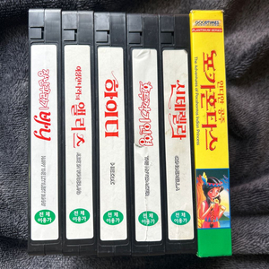 90년대 고전 화인프로덕션 굿타임즈 만화영화 애니메이션 비디오 테이프 vhs 6개 팝니다 이미지