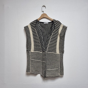 씨 바이 끌로에 블렌드 니트 베스트 아이보리&블랙 (100) 이미지