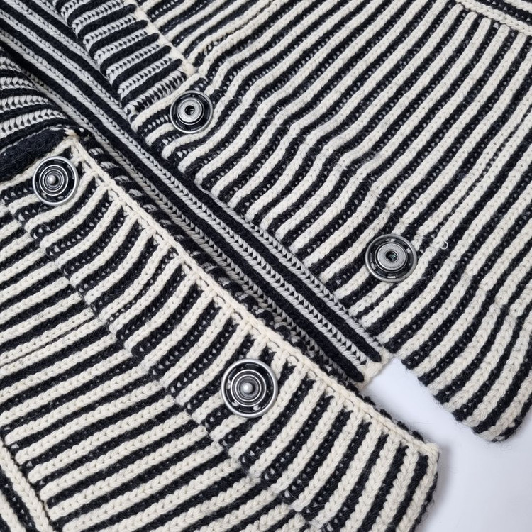 씨 바이 끌로에 블렌드 니트 베스트 아이보리&블랙 (100) 이미지