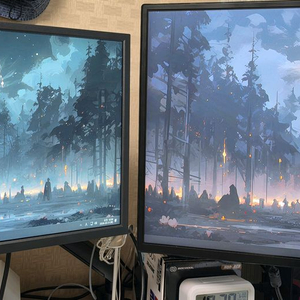 모니터 2대 팝니다 벤큐 xl2540k (hz240 , 24인치) , 한성 ULTRON 3278 (QHD 32인치) 이미지