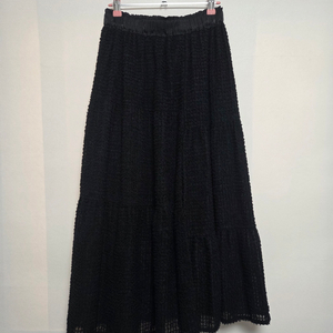 마쥬 언발란스 트임 롱스커트 블랙(XS) 이미지