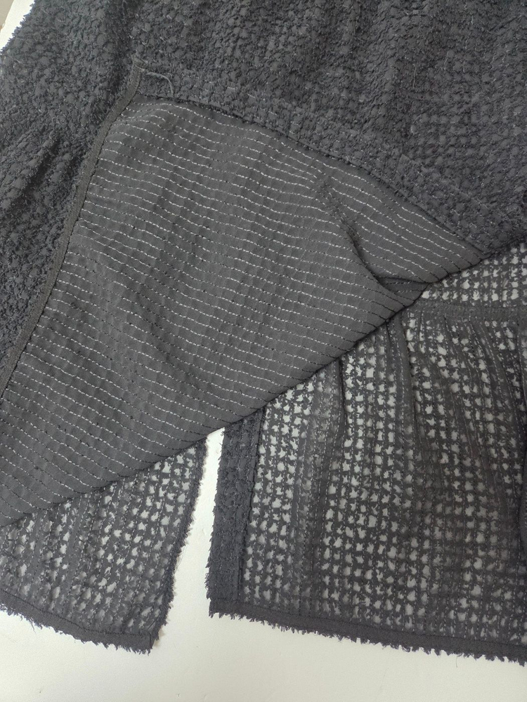 마쥬 언발란스 트임 롱스커트 블랙(XS) 이미지