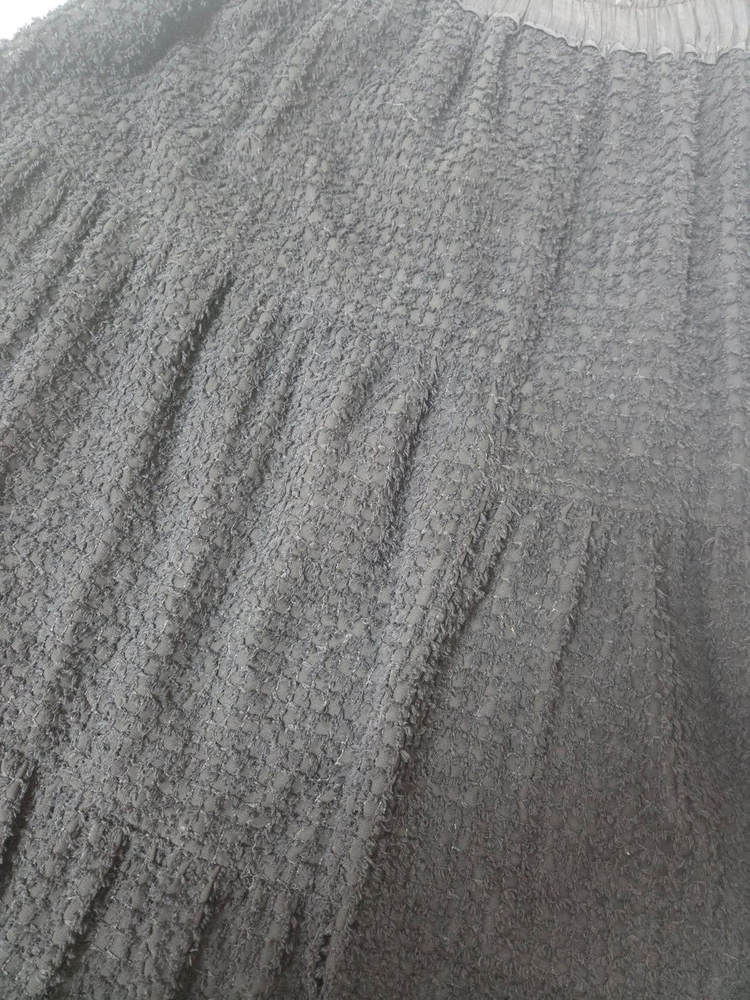 마쥬 언발란스 트임 롱스커트 블랙(XS) 이미지