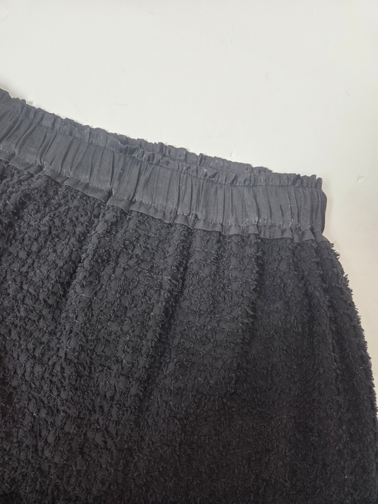 마쥬 언발란스 트임 롱스커트 블랙(XS) 이미지