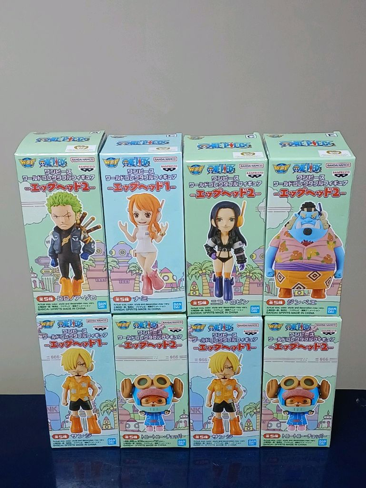 (원피스 월콜) 에그헤드 조로 상디 나미 쵸파 로빈 징베 피규어 월드콜렉터블 이미지