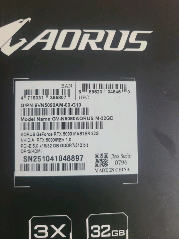 RTX 5090 어로스마스터 청주 이미지