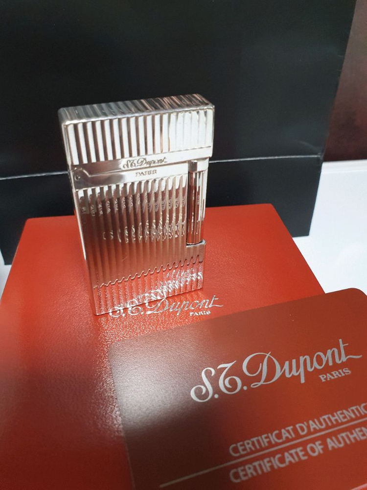 [풀세트] 듀퐁라이터 라인2 ca16817 스트라이프 은장 듀퐁 라이타 이미지