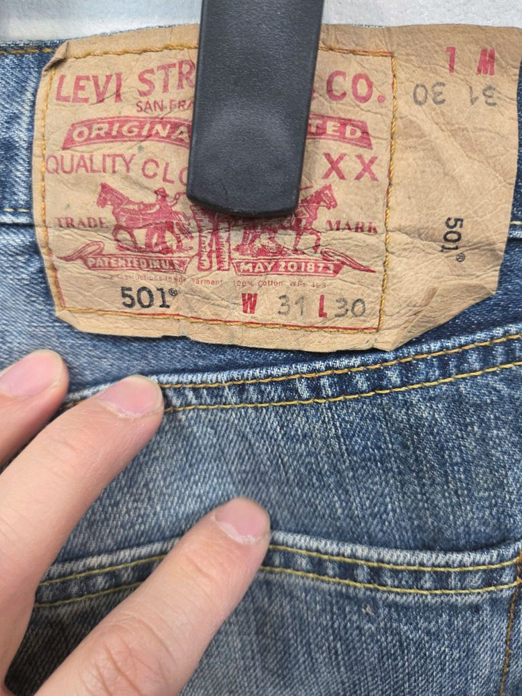 리바이스 빈티지 501 스트레이트 데미지 데님팬츠 30 이미지
