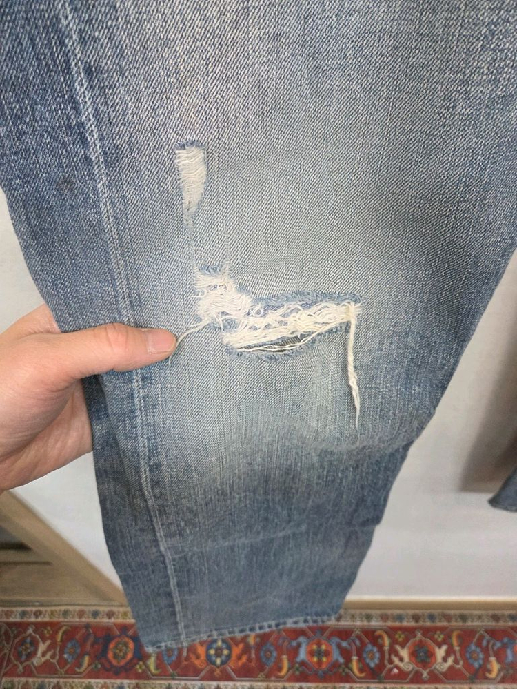 리바이스 빈티지 501 스트레이트 데미지 데님팬츠 30 이미지