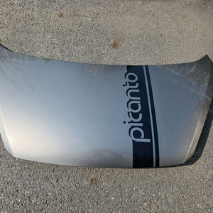 기아 올뉴모닝 본네트 후드 티타늄실버 이미지