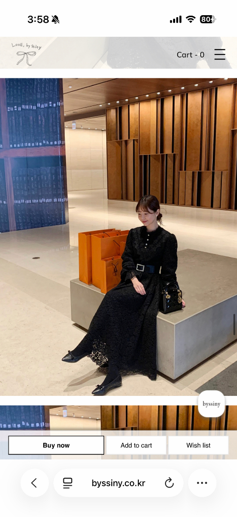 바이씨니 러브블랑 원피스 키작녀 미착용 새상품 이미지