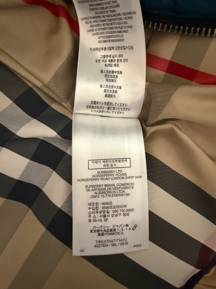 버버리 키즈패딩 14Y 이미지