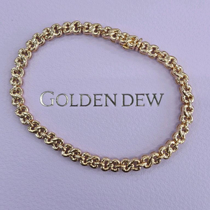 골든듀 18k 로즈골드 러브탱글팔찌 이미지