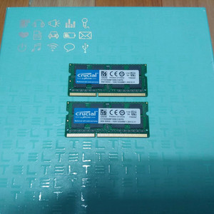 Micron DDR3 8GB 노트북용 메모리 판매합니다.PC3L-12800 메모리 2개 이미지