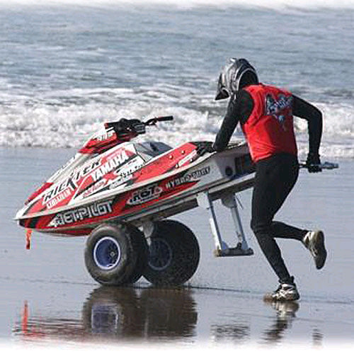 제트스키 이동용 알루미늄 캐리어. 비치 캐리어 이미지