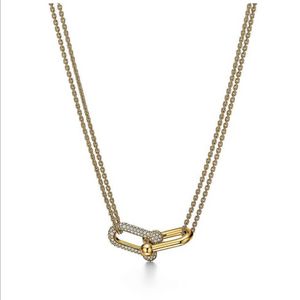 티파니앤코 하드웨어 목걸이 파베 옐로우골드 이미지