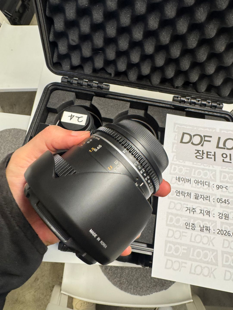 삼양 VDSLR MK2 캐논EF 마운트 / 24, 35, 50, 85mm / 가방 포함 이미지