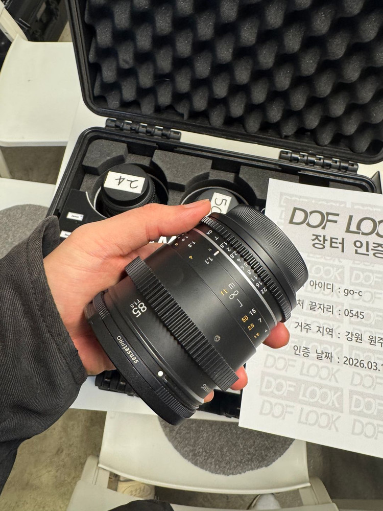 삼양 VDSLR MK2 캐논EF 마운트 / 24, 35, 50, 85mm / 가방 포함 이미지