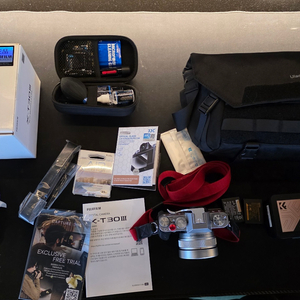 후지필름 x-t30 III 카메라 단렌즈 두개 가방 풀셋트 팝니다. 이미지