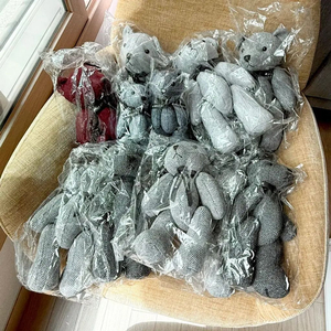[미개봉]신라스테이 곰인형 신라베어 테디베어 헤링본 버건디 그레이 키링 이미지