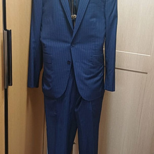 이태리 랄프로렌 핀스트라이프 수트 셋업 (38S/모 100%) 이미지