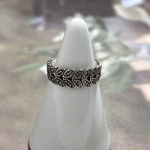 월계수 마카사이트925 실버 은반지 #6호 이미지