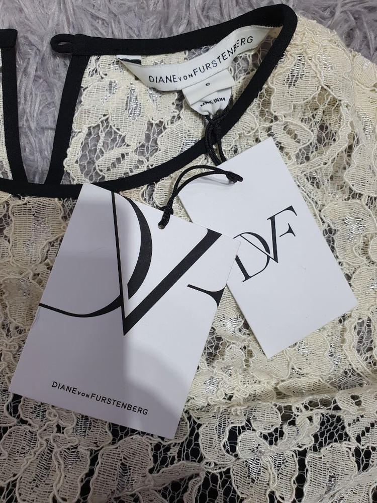 택부착 다이앤 본 퍼스텐버그 실크 레이스 원피스 55 이미지