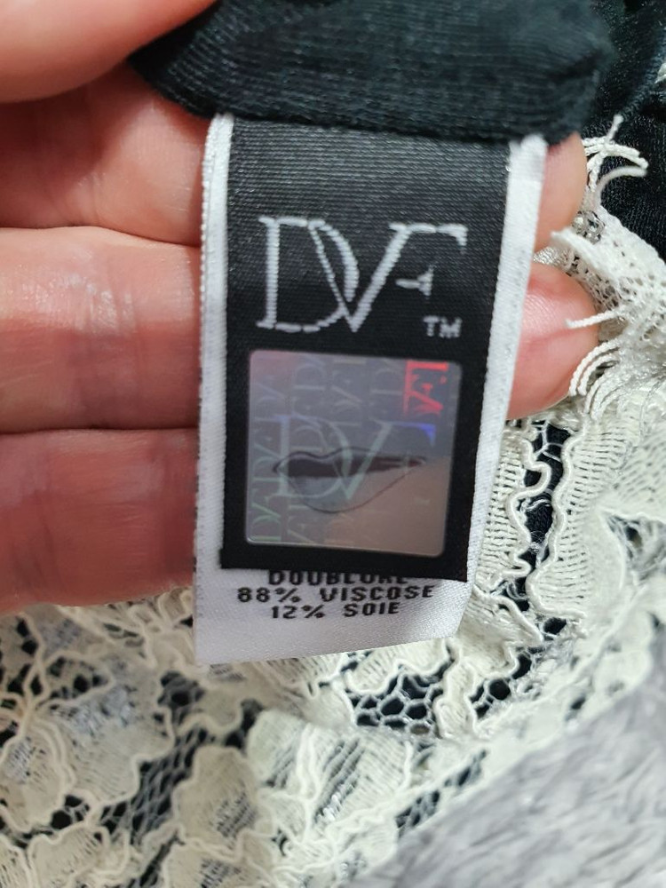 택부착 다이앤 본 퍼스텐버그 실크 레이스 원피스 55 이미지