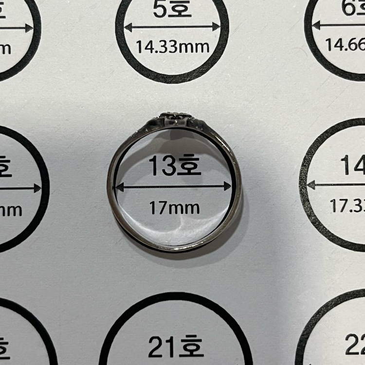 마카사이트 925 실버 은 반지 #13호 이미지