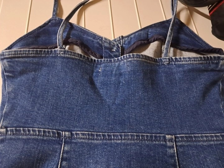 ZARA 데님 슬리브리스 원피스(S/84/점퍼스판스커트) 이미지