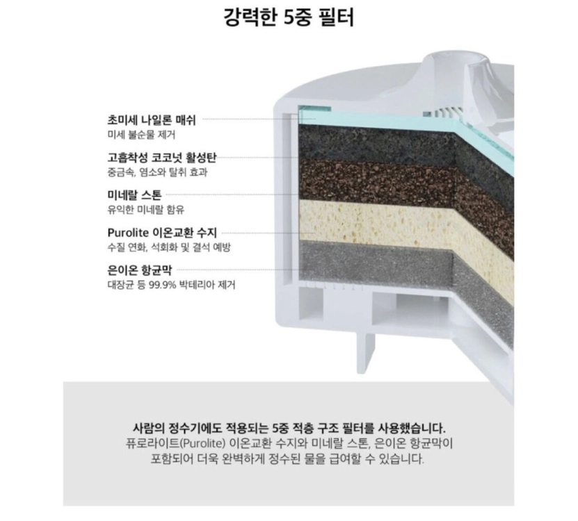 고양이 정수기 (스테이 무드등 화이트) 이미지