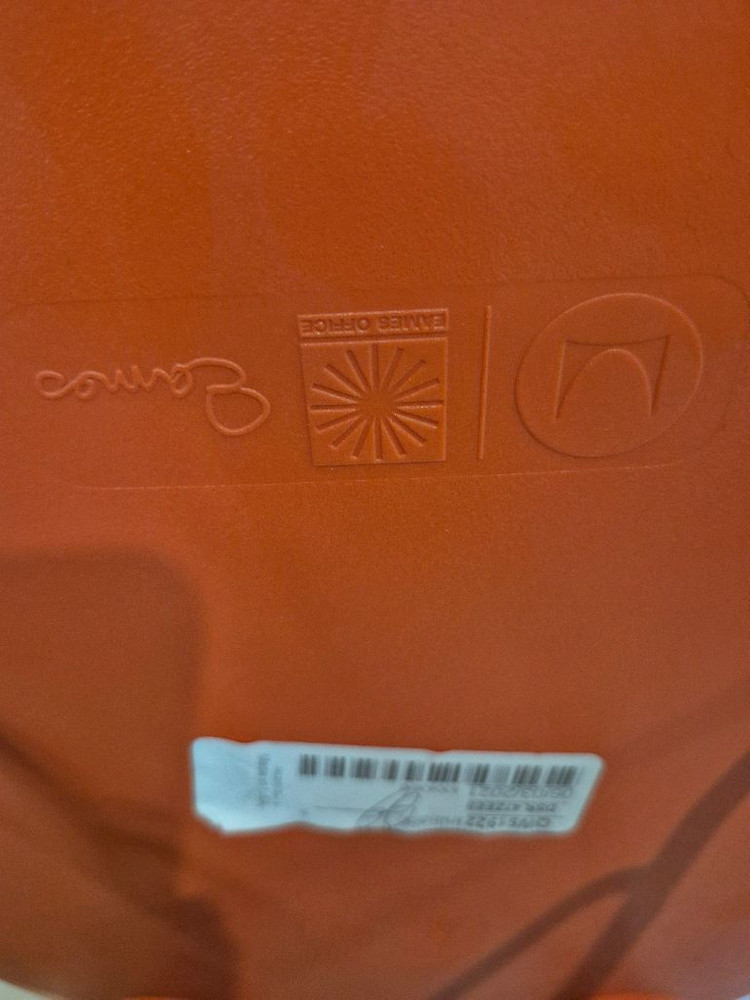 임스 체어 정품 성유패턴 레드 이미지