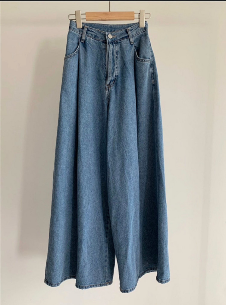 바이씨니 멋와이드 청바지 이미지