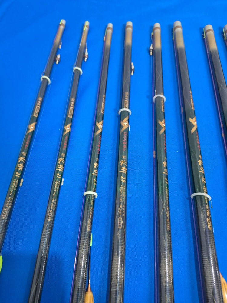 은성 다이아플렉스 신수향 낚시대21칸ㅡ47칸 29대 받침대 4대 A급 풀채비 사용감있는 B급은 저렴하게 판매 이미지