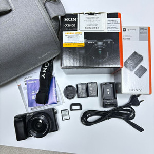 소니 A6400 번들렌즈(16-50)풀세트 이미지