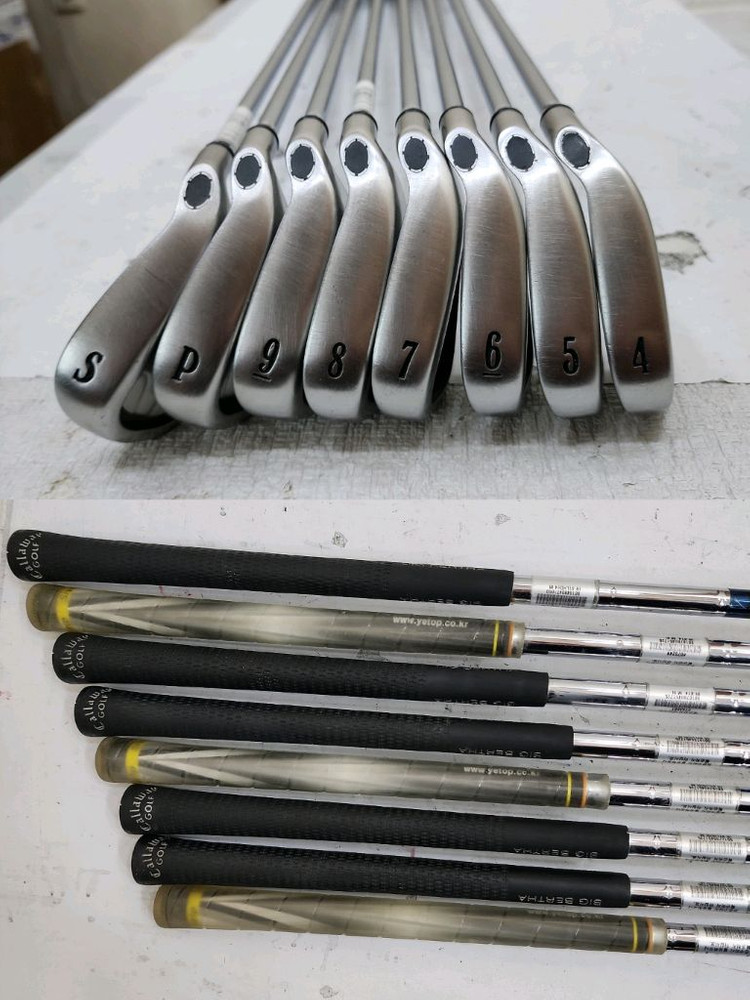 32만 캘러웨이 경량스틸 아이언 등 남성용 중고골프채 풀세트 이미지