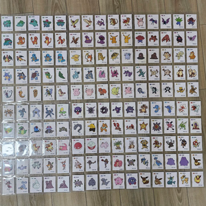 포켓몬띠부씰 1.2세대 전종세트 이미지