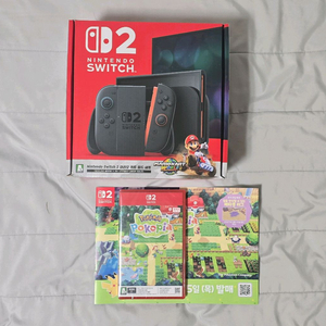 미개봉 닌텐도 스위치2 마리오카트 세트 + 포켓몬 포코피아 이미지
