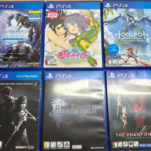 ps4타이틀 (몬헌월드 아이스본, 섬란카구라 피치비치, 호포웨, 라오어, 파이널판타지15, 메탈기어솔리드 팬텀패인) 이미지