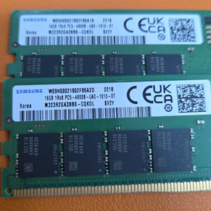 삼성 DDR5 16G 2장 팝니다. 4800 이미지