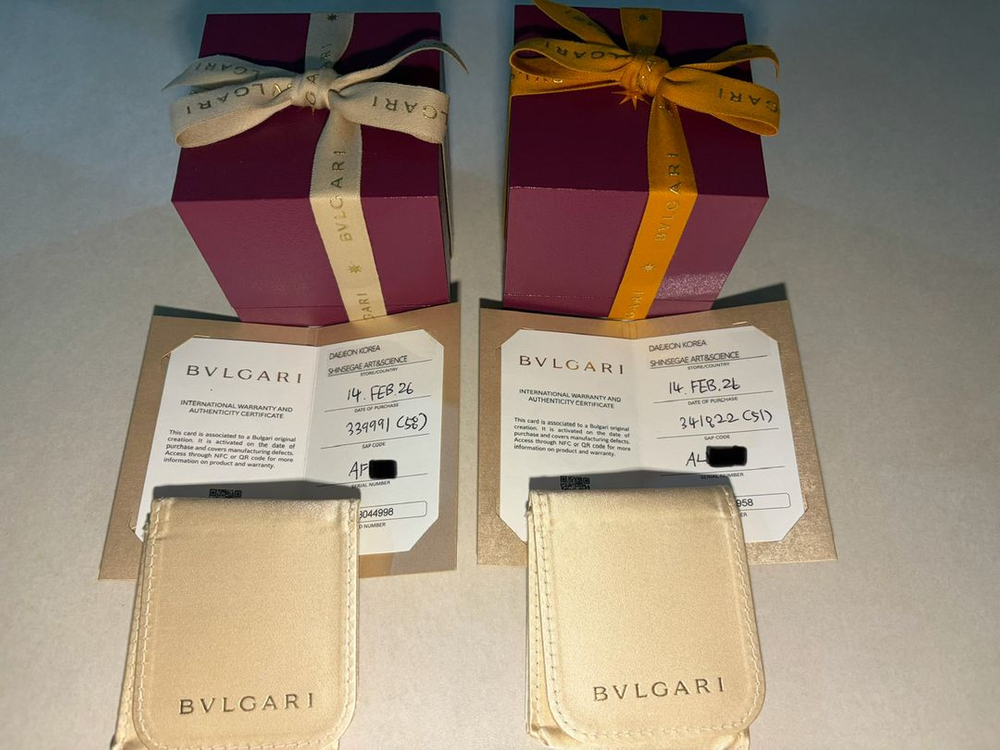 [풀구성/새상품급] 불가리 비제로원 웨딩 밴드 (51호/58호) 판매합니다. 이미지