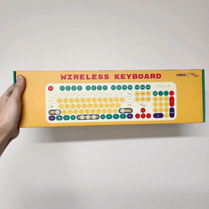[위글위글X앱코] 무선 타자기 키보드 - Color Mix 미개봉 새상품 이미지