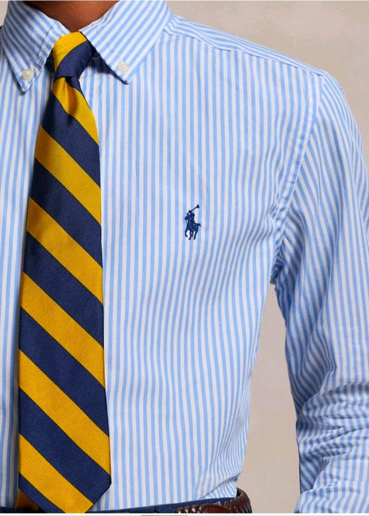 (새상품) 폴로 랄프로렌 보이즈 빅키즈 스트라이프 포플린 셔츠 이미지