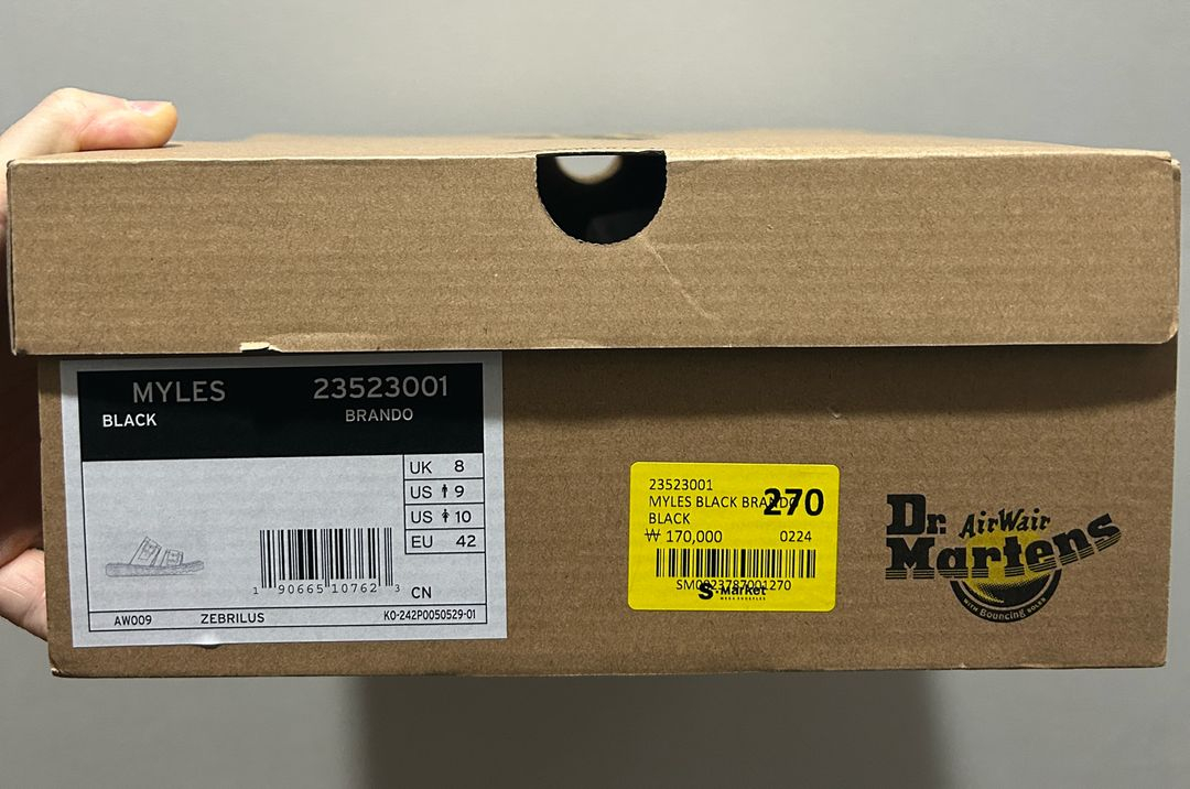 닥터마틴 마일즈 블랙 270 이미지